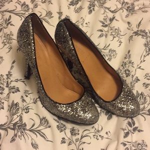 Jcrew sparkly heels
